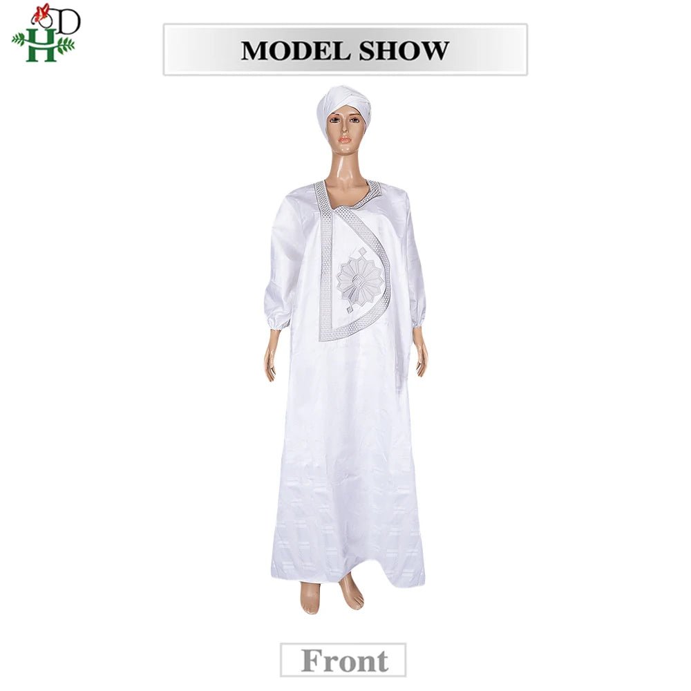 Step into timeless elegance with this African Men’s White 3PC Bazin Riche Outfit, a refined traditional clothing set designed
