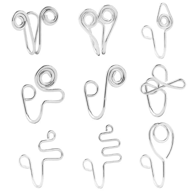 African Nose Cuff Non Piercing Fake Nose Ring Alloy Fashion - Flexi Africa - Free Delivery Worldwide only at www.flexiafrica.com