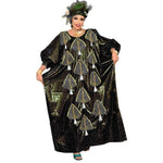 African Plus Size Embroidered Kaftan Gown – Elegant Full - Length Nightdress & Party Casual Dress - Free Delivery Worldwide only at Flexi Africa