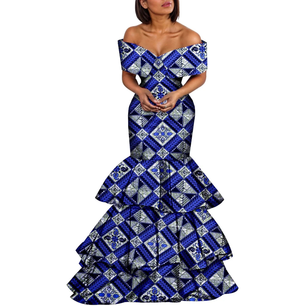 African Print Dress for Women – Elegant Dashiki Party & Wedding Outfit - Free Delivery Worldwide only at Flexi Africa
