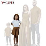 African Print Matching Family Outfits – Women’s Summer Dress & Men’s Short Sleeve - Free Delivery Worldwide only at Flexi Africa