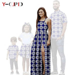 African Print Matching Family Outfits – Women’s Summer Dress & Men’s Short Sleeve - Free Delivery Worldwide only at Flexi Africa