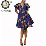 African Print Plus Size Dashiki Dress for Women – Ankara Wax Fabric Bazin Riche Party Dress - Free Delivery Worldwide only at Flexi Africa