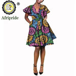African Print Plus Size Dashiki Dress for Women – Ankara Wax Fabric Bazin Riche Party Dress - Free Delivery Worldwide only at Flexi Africa