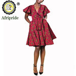 African Print Plus Size Dashiki Dress for Women – Ankara Wax Fabric Bazin Riche Party Dress - Free Delivery Worldwide only at Flexi Africa