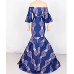 African Print Strapless Maxi Dress - Free Delivery Worldwide only at Flexi Africa