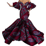 African Print Strapless Maxi Dress - Free Delivery Worldwide only at Flexi Africa