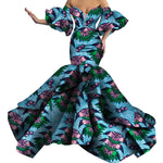 African Print Strapless Maxi Dress - Free Delivery Worldwide only at Flexi Africa