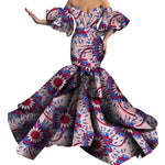 African Print Strapless Maxi Dress - Free Delivery Worldwide only at Flexi Africa