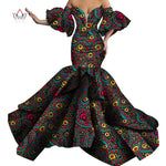 African Print Strapless Maxi Dress - Free Delivery Worldwide only at Flexi Africa