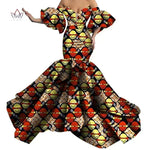 African Print Strapless Maxi Dress - Free Delivery Worldwide only at Flexi Africa