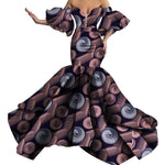 African Print Strapless Maxi Dress - Free Delivery Worldwide only at Flexi Africa