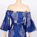 African Print Strapless Maxi Dress - Free Delivery Worldwide only at Flexi Africa