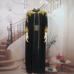 African Rhinestone Two-Piece Cape Dress | Luxury Women's Elegant Gown - Free Delivery Worldwide only at Flexi Africa