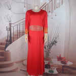 African Rhinestone Two-Piece Cape Dress | Luxury Women's Elegant Gown - Free Delivery Worldwide only at Flexi Africa