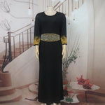 African Rhinestone Two-Piece Cape Dress | Luxury Women's Elegant Gown - Free Delivery Worldwide only at Flexi Africa