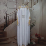 African Rhinestone Two-Piece Cape Dress | Luxury Women's Elegant Gown - Free Delivery Worldwide only at Flexi Africa