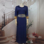 African Rhinestone Two-Piece Cape Dress | Luxury Women's Elegant Gown - Free Delivery Worldwide only at Flexi Africa