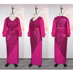 African Sequin Party Wedding Robe Africaine - Free Delivery Worldwide only at Flexi Africa