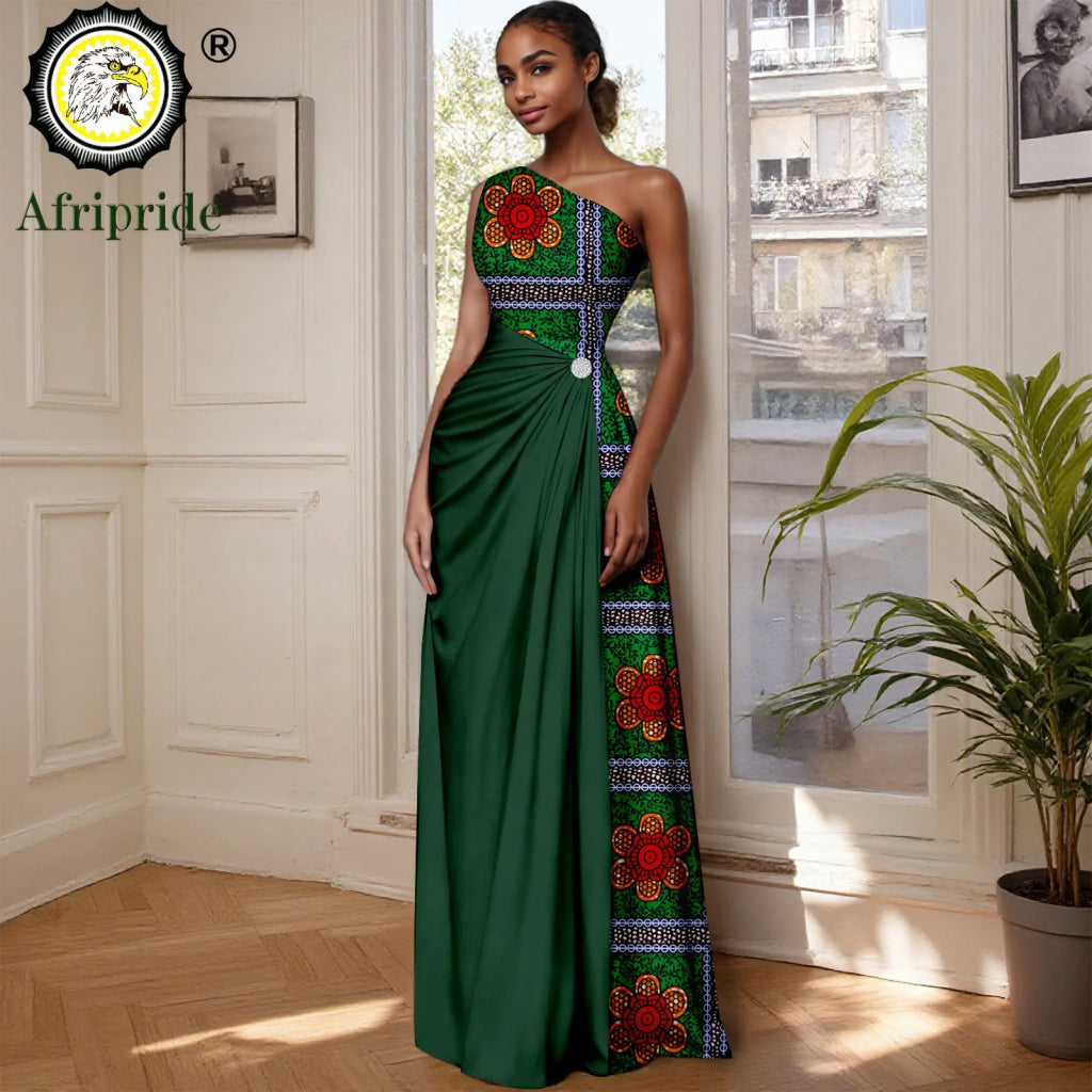 African Sleeveless Off-Shoulder Maxi Dresses for Women Flexi Africa African Sleeveless Off-Shoulder Maxi Dresses for Women Flexi Africa