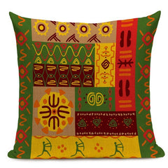 African Style Cushion Cover Tribal Ethnic Geometric Pattern Decorative Linen Pillow Case Cover for Sofa Home Decor - Flexi Africa - Flexi Africa offers Free Delivery Worldwide - Vibrant African traditional clothing showcasing bold prints and intricate designs