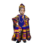 African Traditional Kids Outfit for Boys – Ankara Embroidered Dashiki Set - Free Delivery Worldwide only at Flexi Africa