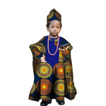 African Traditional Kids Outfit for Boys – Ankara Embroidered Dashiki Set - Free Delivery Worldwide only at Flexi Africa