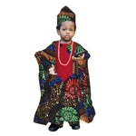 African Traditional Kids Outfit for Boys – Ankara Embroidered Dashiki Set - Free Delivery Worldwide only at Flexi Africa