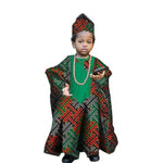African Traditional Kids Outfit for Boys – Ankara Embroidered Dashiki Set - Free Delivery Worldwide only at Flexi Africa