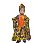 African Traditional Kids Outfit for Boys – Ankara Embroidered Dashiki Set - Free Delivery Worldwide only at Flexi Africa