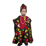 African Traditional Kids Outfit for Boys – Ankara Embroidered Dashiki Set - Free Delivery Worldwide only at Flexi Africa
