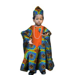 African Traditional Kids Outfit for Boys – Ankara Embroidered Dashiki Set - Free Delivery Worldwide only at Flexi Africa