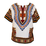 African Tribal Floral Dashiki Dress – Comfortable Traditional Unisex Outfit - Free Delivery Worldwide only at Flexi Africa