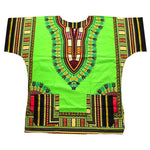 African Tribal Floral Dashiki Dress – Comfortable Traditional Unisex Outfit - Free Delivery Worldwide only at Flexi Africa