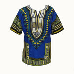 African Tribal Floral Dashiki Dress – Comfortable Traditional Unisex Outfit - Free Delivery Worldwide only at Flexi Africa