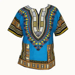 African Tribal Floral Dashiki Dress – Comfortable Traditional Unisex Outfit - Free Delivery Worldwide only at Flexi Africa