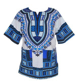 African Tribal Floral Dashiki Dress – Comfortable Traditional Unisex Outfit - Free Delivery Worldwide only at Flexi Africa