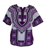 African Tribal Floral Dashiki Dress – Comfortable Traditional Unisex Outfit - Free Delivery Worldwide only at Flexi Africa
