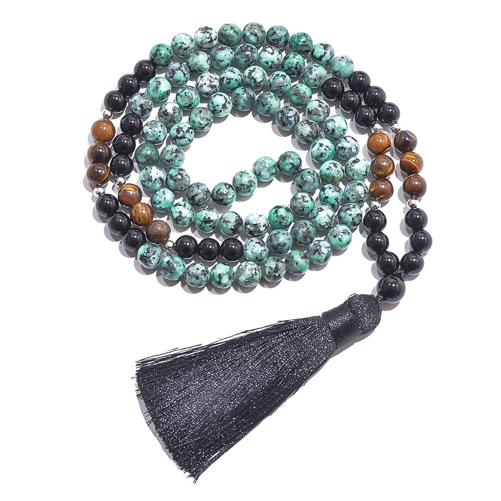 African Turquoise, Black Onyx, and Tiger Eye 8mm Beads Set - Flexi Africa - Free Delivery Worldwide only www.flexiafrica.com
