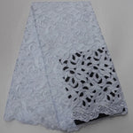 African Voile Lace Fabric – Cotton Lace for Wedding & Party Dresses - Free Delivery Worldwide only at Flexi Africa