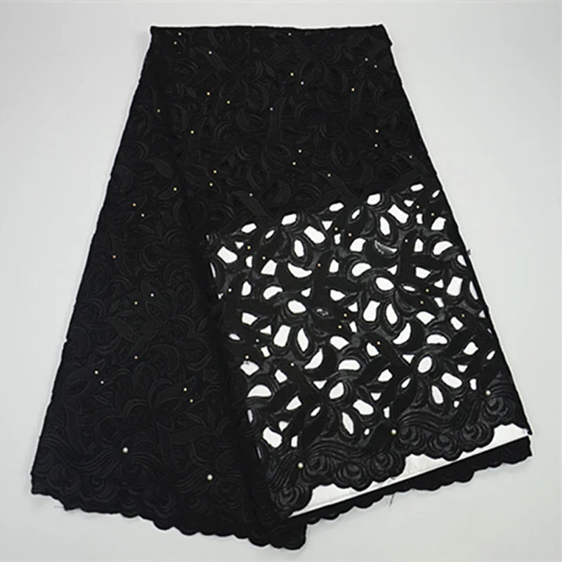 African Voile Lace Fabric – Cotton Lace for Wedding & Party Dresses - Free Delivery Worldwide only at Flexi Africa