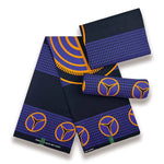 African Wax Fabric Black & White – 100% Cotton Wax Print Pagne, 6 Yards - Free Delivery Worldwide only at Flexi Africa