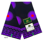 African Wax Fabric Black & White – 100% Cotton Wax Print Pagne, 6 Yards - Free Delivery Worldwide only at Flexi Africa