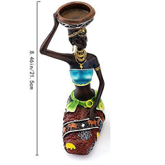 African Women Candle Holders Decoration - Flexi Africa - Free Delivery Worldwide only at www.flexiafrica.com