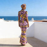 African Women Zipper Top & Slim Fit Skirt Set - Free Delivery Worldwide only at Flexi Africa