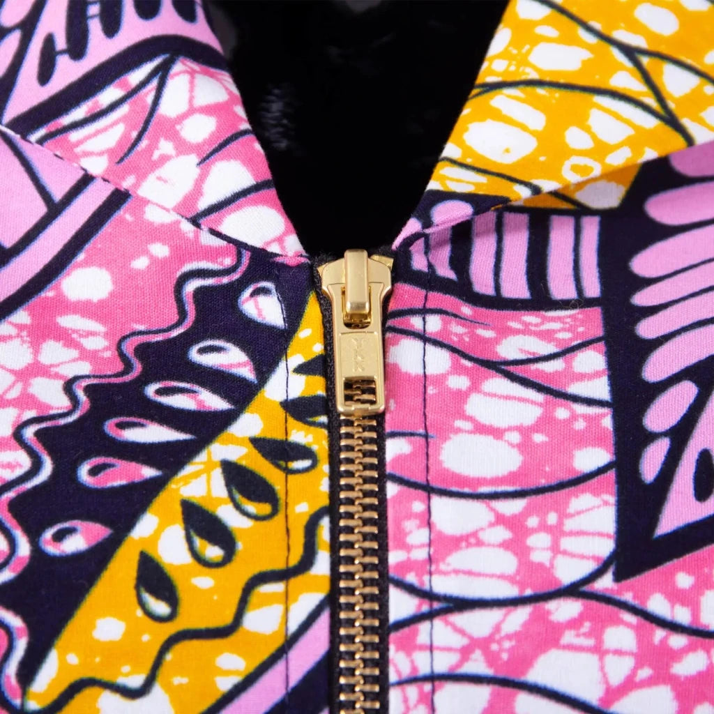 African Women Zipper Top & Slim Fit Skirt Set - Free Delivery Worldwide only at Flexi Africa