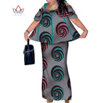 African Women’s 2PC Mermaid Skirt Set – Short Sleeve Top & Ankle-Length Party Outfit - Free Delivery Worldwide only at Flexi Africa
