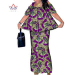 African Women’s 2PC Mermaid Skirt Set – Short Sleeve Top & Ankle-Length Party Outfit - Free Delivery Worldwide only at Flexi Africa