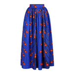 African Women’s 2PC Skirt Set – Slash Neck Top & High Slit Maxi Skirt - Free Delivery Worldwide only at Flexi Africa