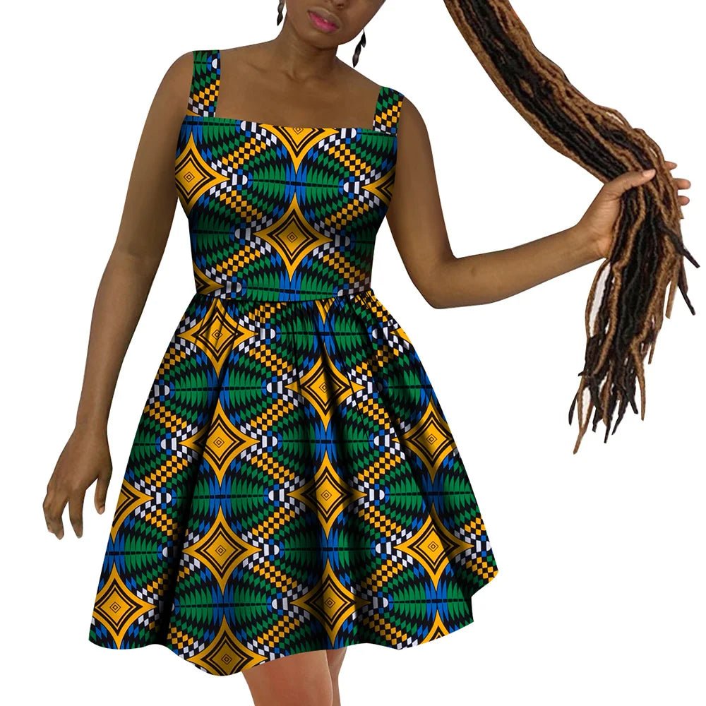 African Womens Dress Dashiki Wax Print Plus Size Dress 24FS1402 / XXXL African Womens Dress Dashiki Wax Print Plus Size Dress 24FS1402 / XXXL